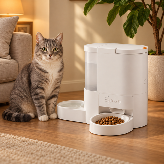 Felinexa DuoFeed | Distributeur connecté croquettes et eau 7 L