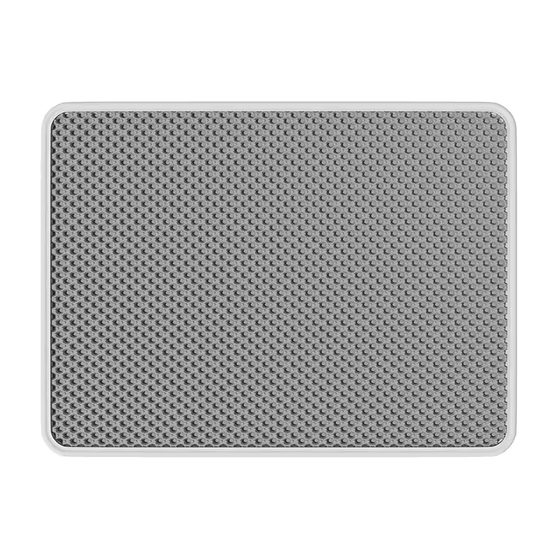 Tapis anti-litière Felinexa CleanMat coloris gris, vue de dessus