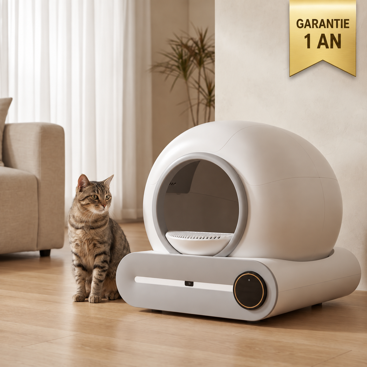 Felinexa Ti-Pro | Litière automatique connectée — modèle 65 L